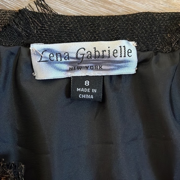 Lena Gabrielle Boho Women's Maxi Skirt Brown Size 8 A-line 90s Preppy Academia - Picture 4 of 9